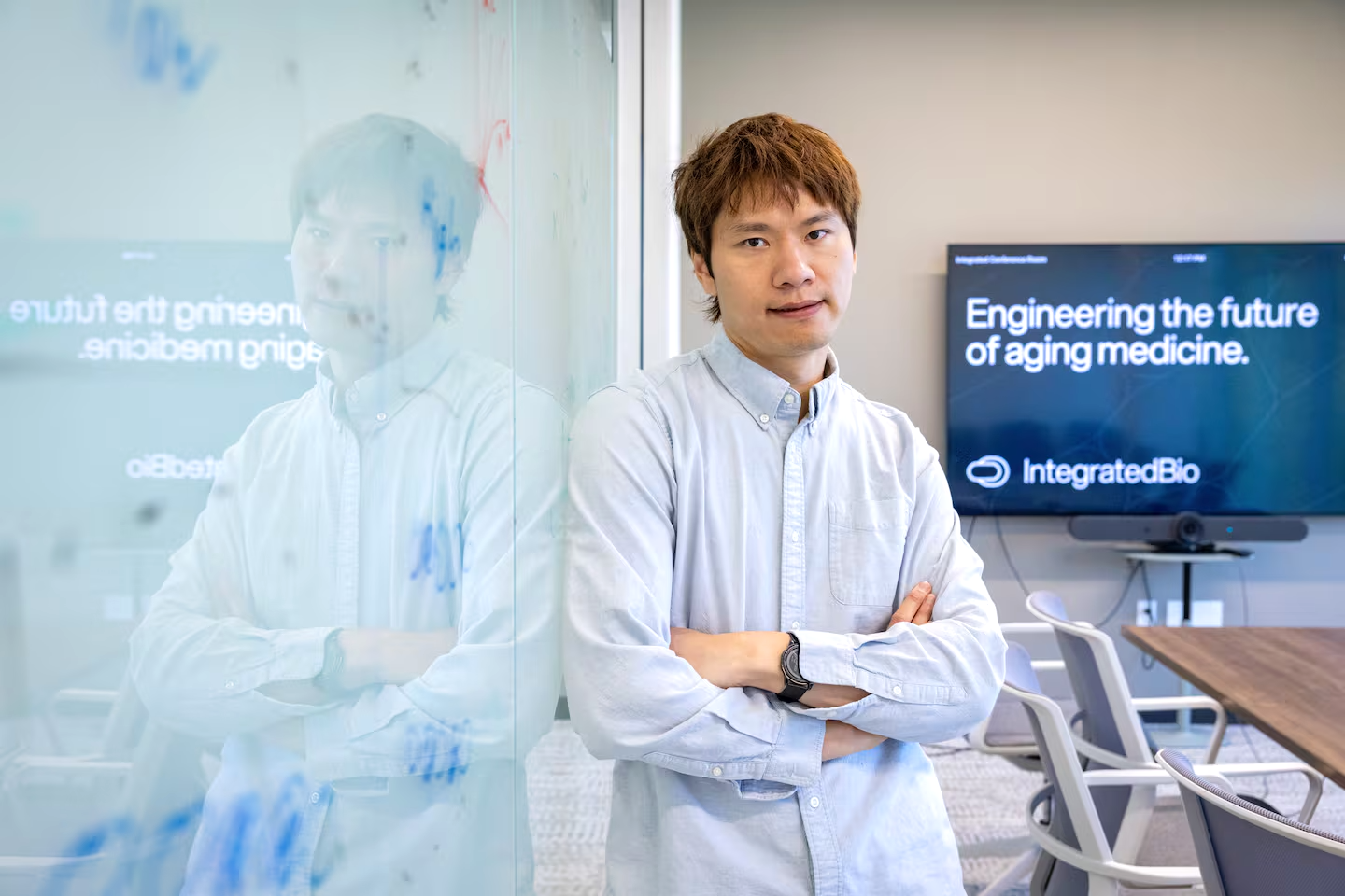 Felix Wong at the Integrated Biosciences offices